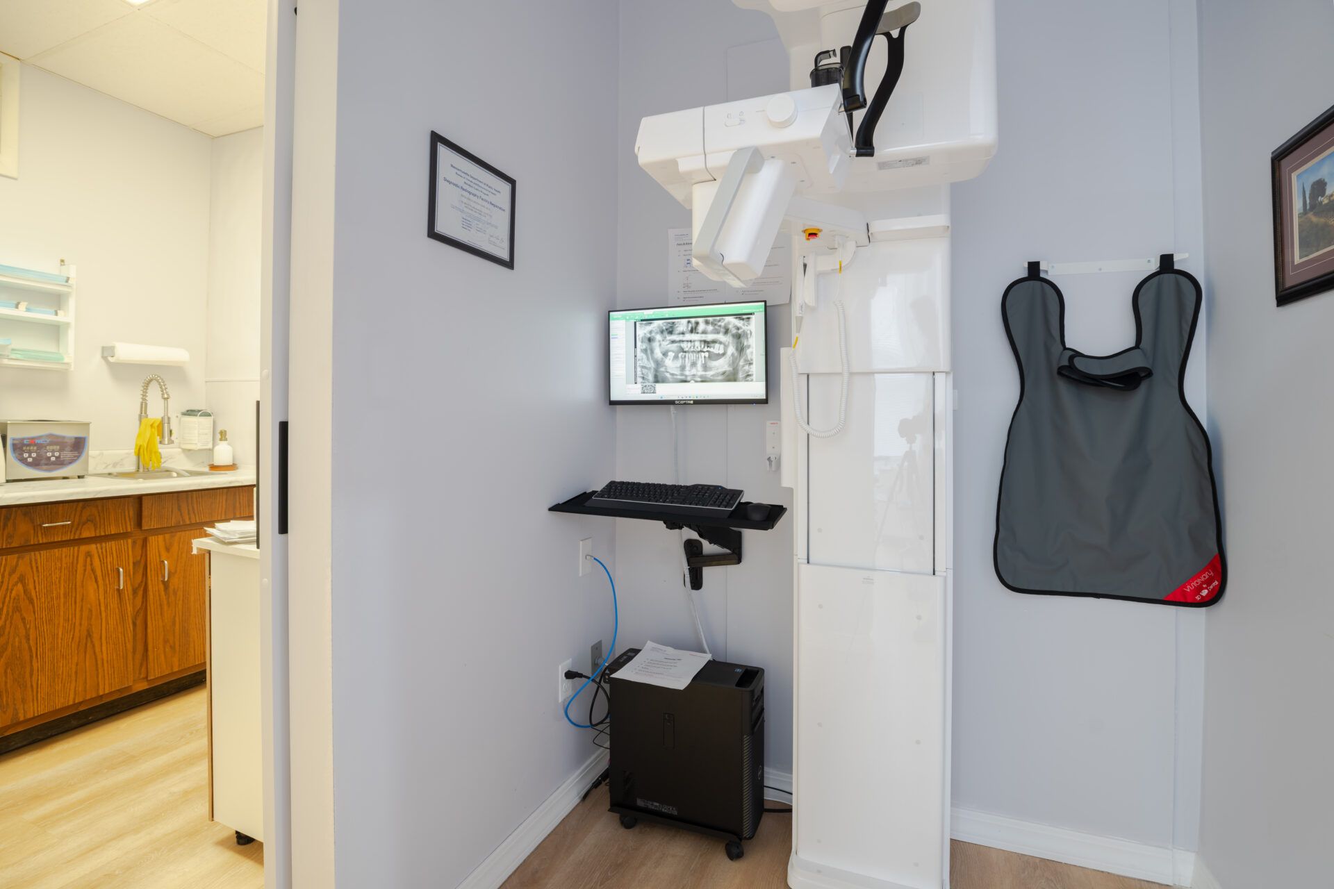 Dental chair and digital X-ray equipment
